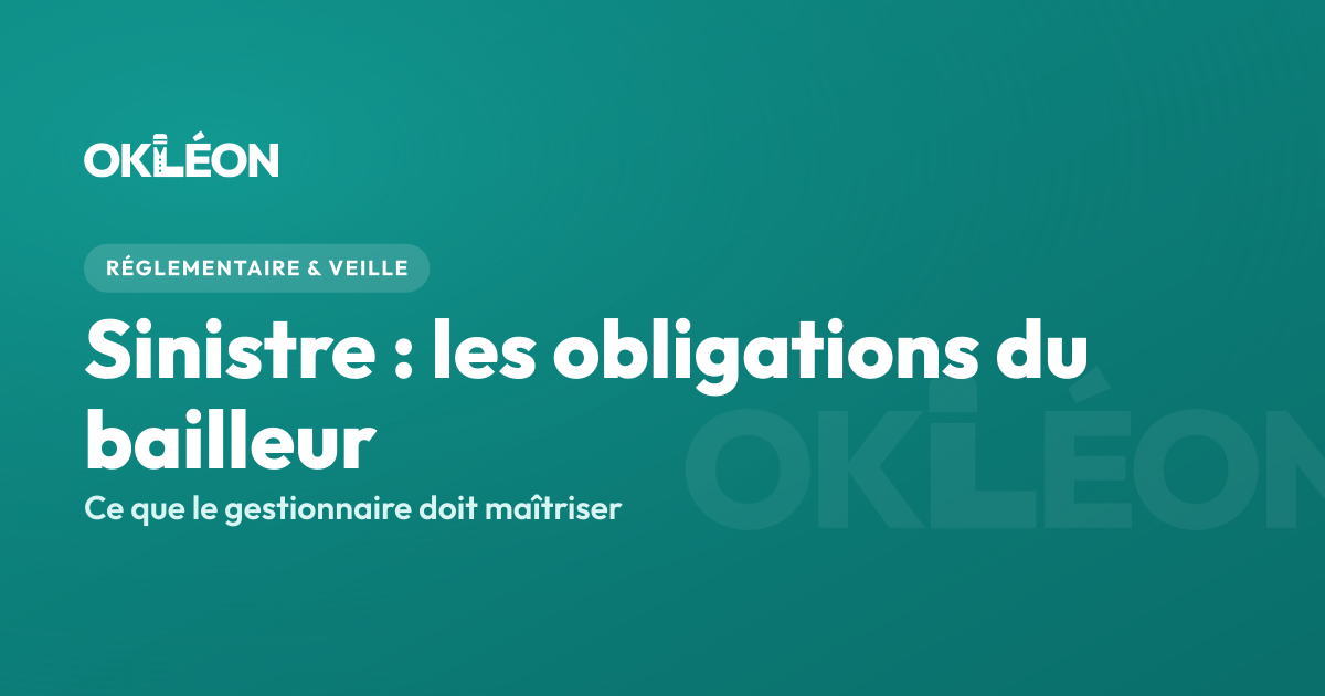 Les obligations du bailleur en cas de sinistre, expliquées pour le gestionnaire locatif — OKLÉON